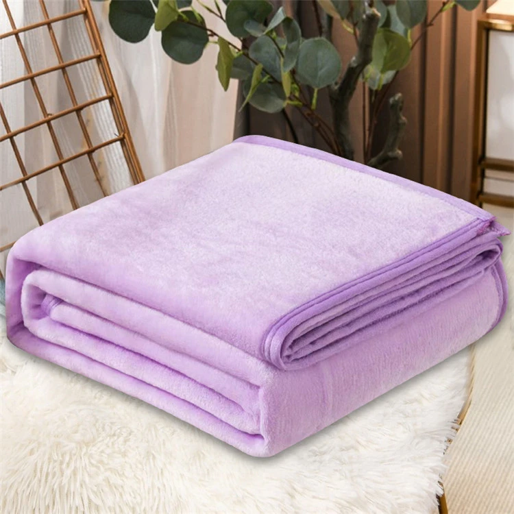Chăn lông cừu san hô 100% Polyester chải