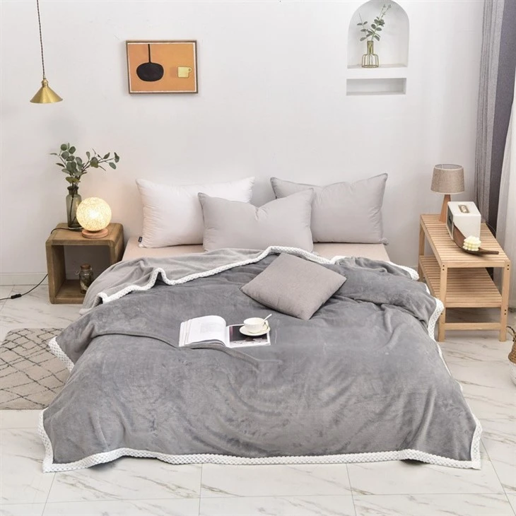 coral throw blanket