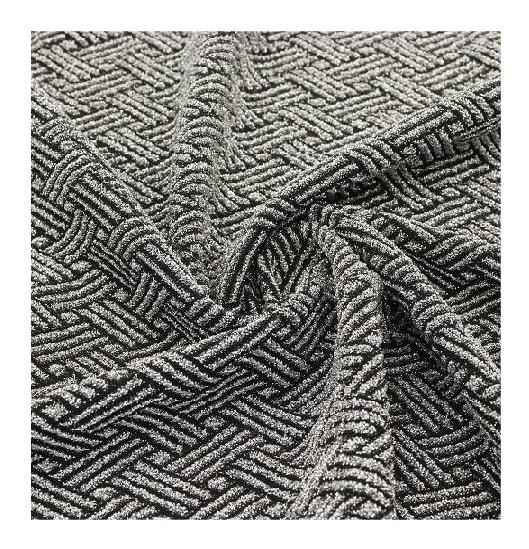 Vải dệt kim Jacquard Filigree