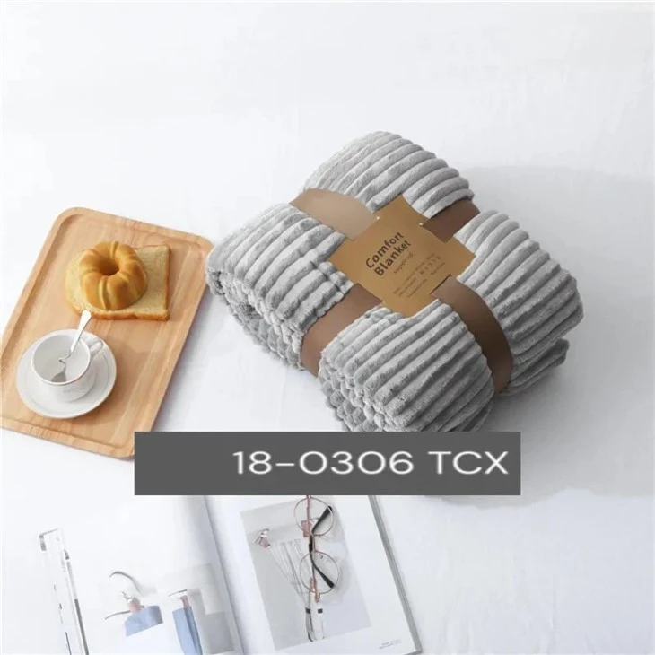 Customized Flannel Fleece Double Side Fabric Blanket