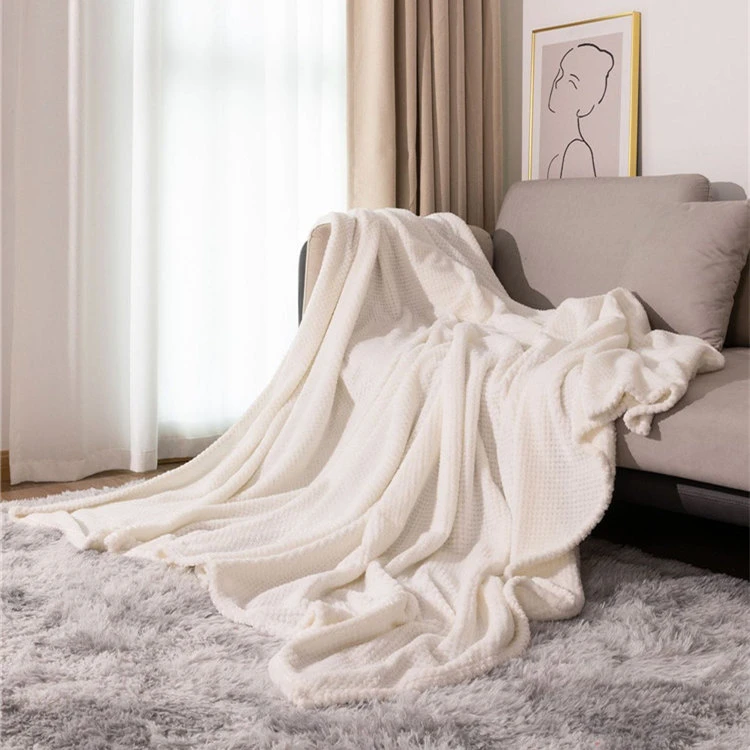Chăn lông cừu san hô Jacquard