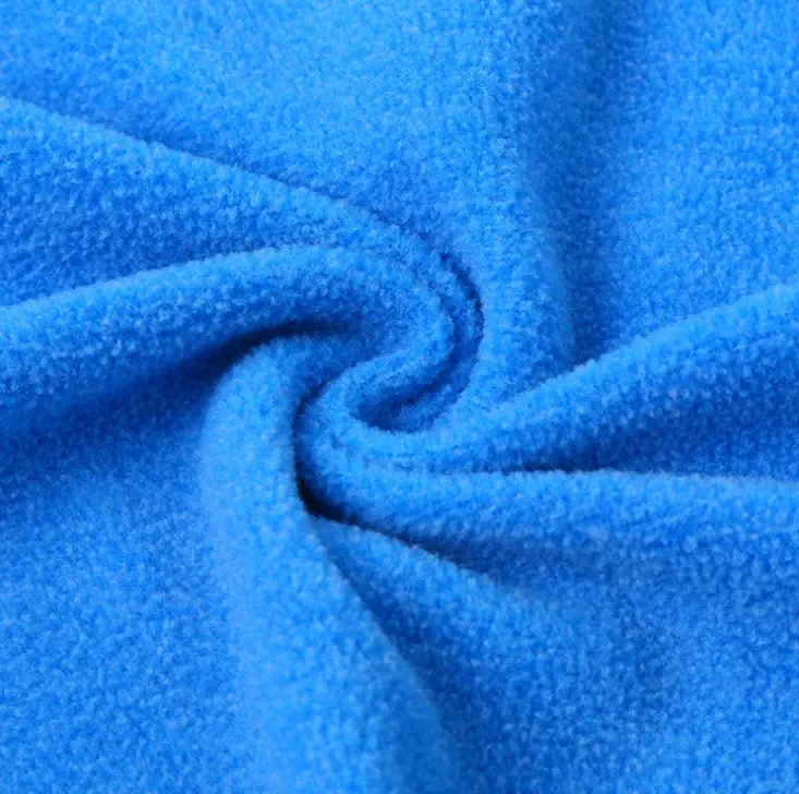 Sherpa Boucle Fleece Vải Bàn chải hai bên