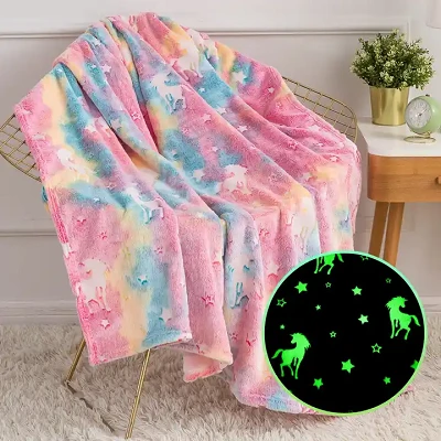 Tùy chỉnh tấm chăn phát sáng flannel