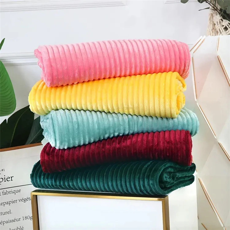 Chăn Flannel dải rắn
