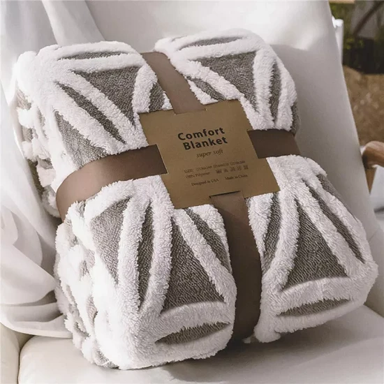 Ném chăn lông cừu Flannel Sherpa