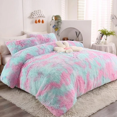 Chăn lông cừu Sherpa nhuộm màu Tie Dye PV