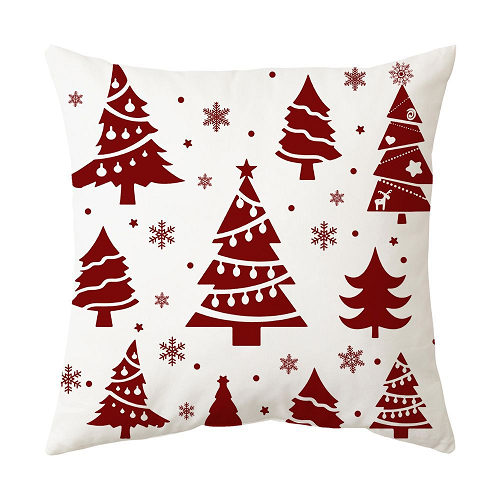 Embroidery Christmas Velvet Pillow Cover