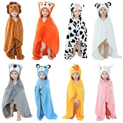 Flannel hoodie chăn cho trẻ em