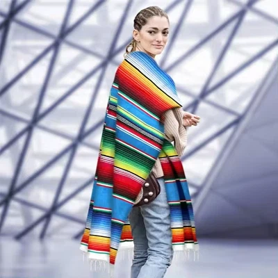 Travel Knitted Tassel Blanket